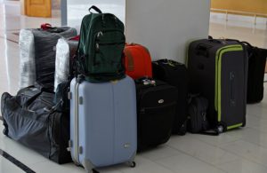 Assortment of suitcases