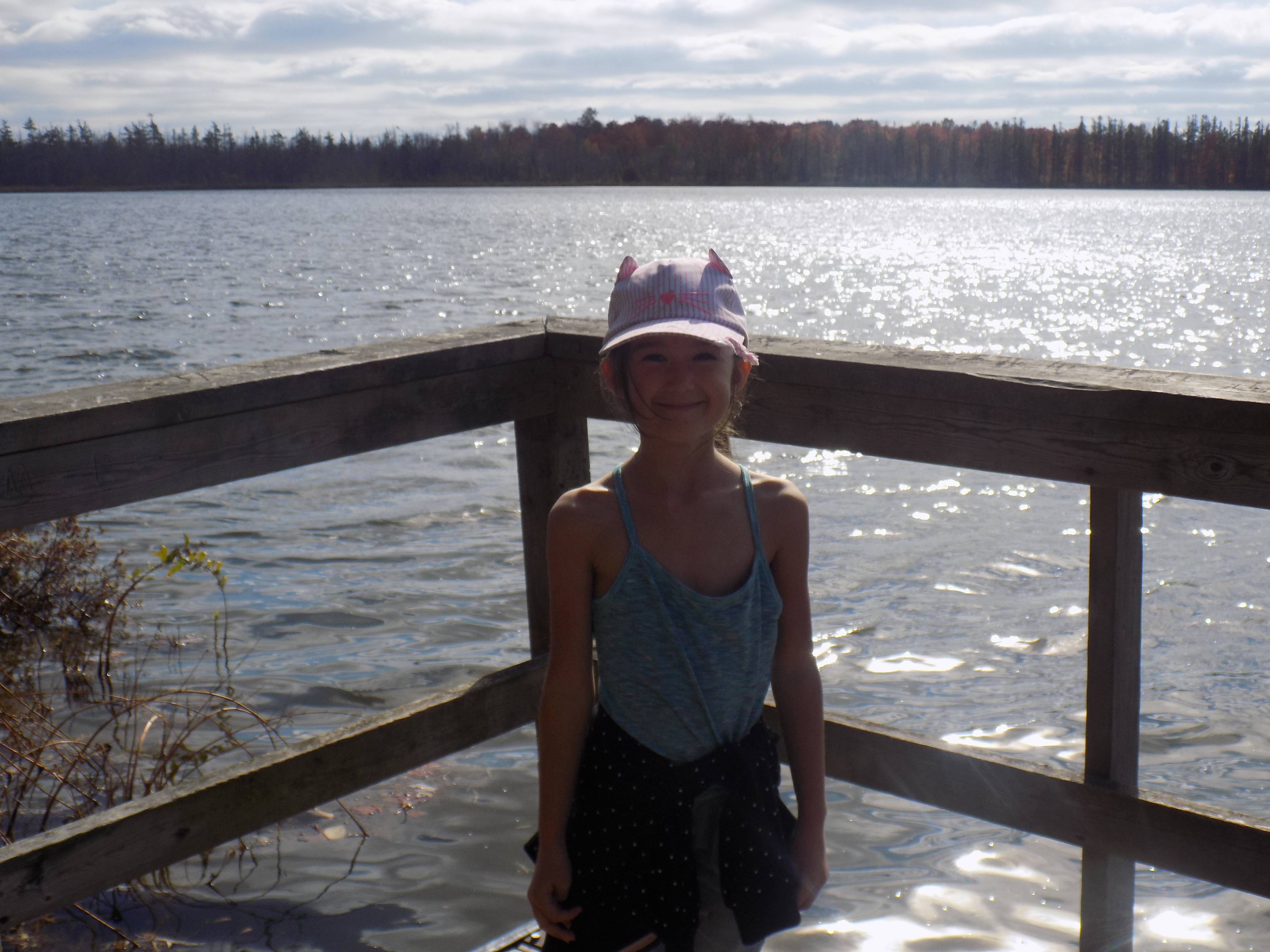 Girl on Bridge, Schmidt Lake
