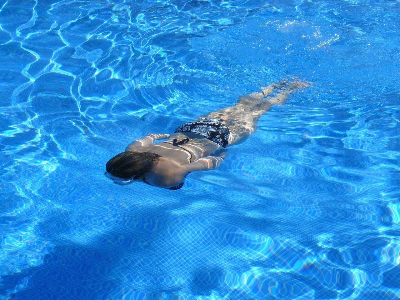 Woman, swimming, exercise