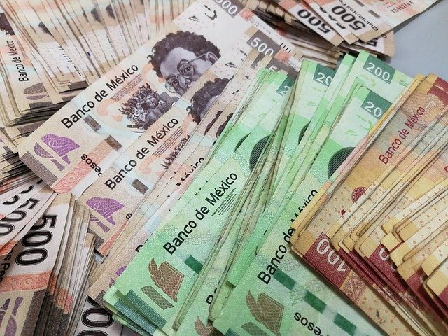 Mexican pesos, bills