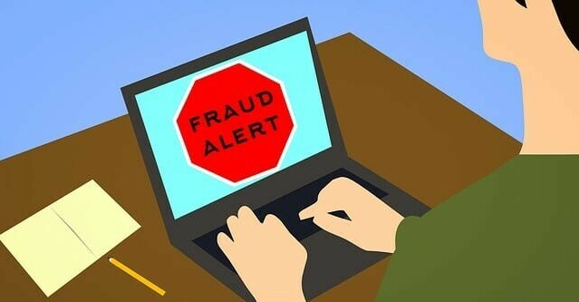 Fraud alert, identity alert while travelling